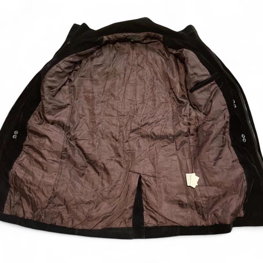 Vintage Japanese Brand Velvet Cyberpunk Goth Clasp Jacket - Picture 3 of 8